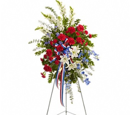 Teleflora's Sacred Duty  Standing Spray