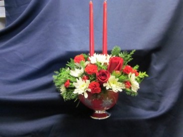 Teleflora Silver and Joy Centerpiece $69.95
