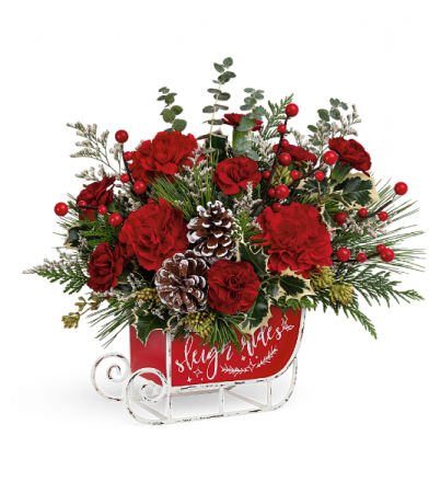 Teleflora Vintage Sleigh Ride Bouquet
