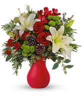 Teleflora Yuletide Greeting Bouquet TEV62-3A