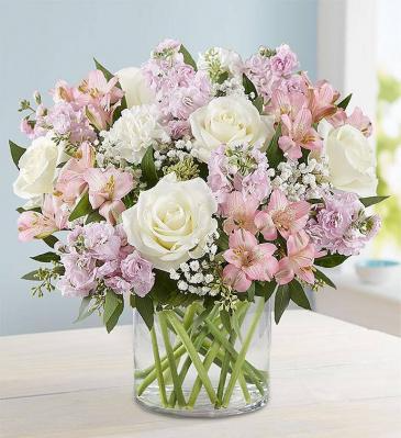 Telefloral's Blossoming Romance Bouquet Vased