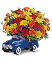 Teleflora's '48 Ford Pickup Bouquet Christmas