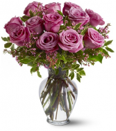 Teleflora's A Dozen Lavender Roses Roses