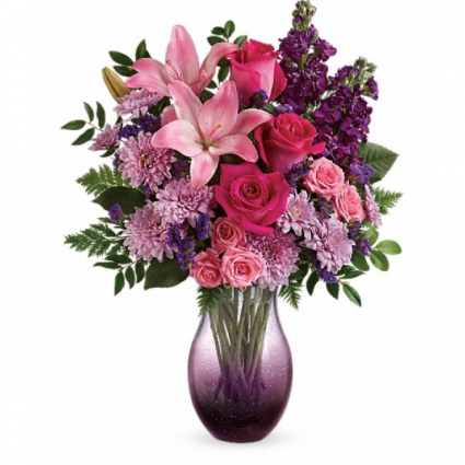 Teleflora’s all eyes on you Bouquet Hand-Blown Bubble-Glass