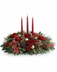 Teleflora's All Is Bright Holiday Centerpiece