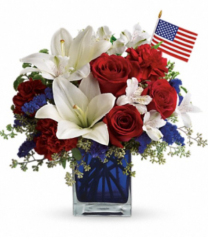 America the Beautiful Fresh Vase