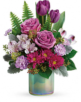 Teleflora's Art Glass Garden Bouquet Arrangement