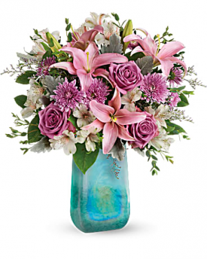 Teleflora's Art Glass Treasure Bouquet Arrangement in Vinton, VA | CREATIVE OCCASIONS EVENTS, FLOWERS & GIFTS Teleflora's Art Glass Treasure Bouquet Arrangement in Vinton, VA | CREATIVE OCCASIONS EVENTS, FLOWERS & GIFTS