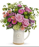 Teleflora's Artisanal Pitcher Bouquet 