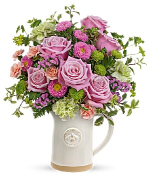 Teleflora's Artisanal Pitcher Bouquet 