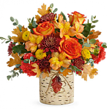 Teleflora's Autumn Colors Birch Cylinder