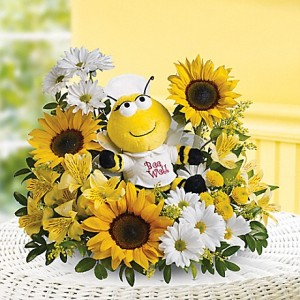 Bee Well Bouquet Floral Arrangement in Santa Paula, CA - Texis Flower Shop