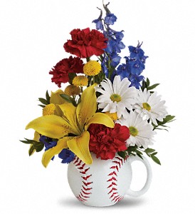 Teleflora's Big Hit Bouquet Keepsake Baseball Mug