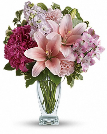 Teleflora's Blush of Love Bouquet Arrangement
