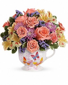 Teleflora's Butterfly Sunrise Bouquet Mothers Day
