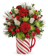 Teleflora's Candy Cane Greeting Bouquet 