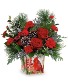 Teleflora's Cardinal Cheer Bouquet 