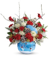 Teleflora's Cardinals In The Snow Ornament 