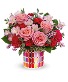 Teleflora's Charming Mosaic Bouquet Vase Arrangement
