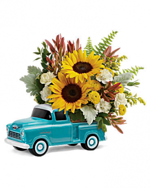 Chevy Pickup Bouquet - 100 Flower arrangement 