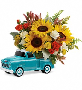 Teleflora's Chevy Pickup T18F100B Bouquet in Moses Lake, WA | FLORAL OCCASIONS