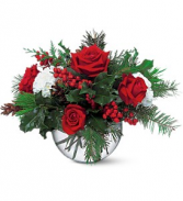 Teleflora's Christmas Bubble Bowl Christmas arrangement