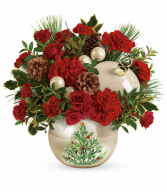 Teleflora's Classic Pearl Ornament Bouque T17X400A