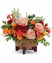 Teleflora's Copper Celebration Centerpiece Floral Arrangement