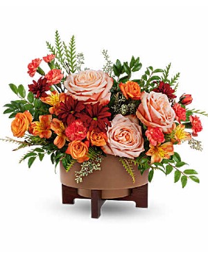 Teleflora's Copper Celebration Centerpiece Floral Arrangement
