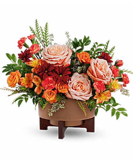 Teleflora's Copper Celebration Centerpiece Floral Arrangement