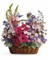 Country Basket of Blooms 