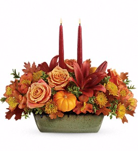 Teleflora's Country Oven Centerpiece Fall