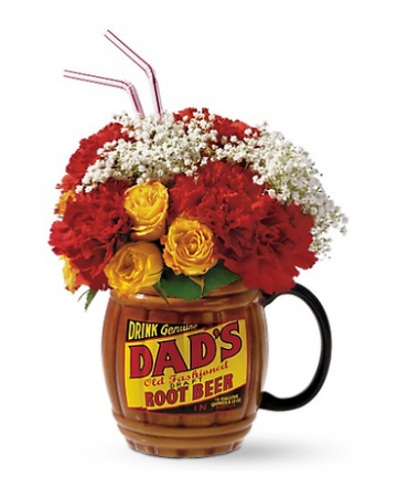 Telefloras Dads Root Beer Mug Father's Day in Harrison, OH | Hiatt's Florist & Gifts