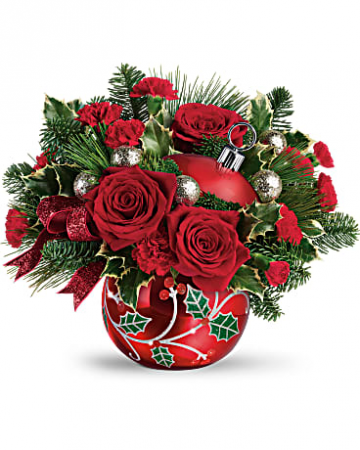 Teleflora's Deck The Holly Ornament Bouquet T19X400A