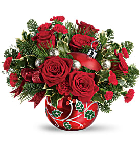 Teleflora's Deck The Holly Ornament T19X400B Bouquet