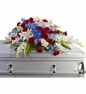 Teleflora's Distinguished Service  Casket Spray in Auburndale, FL | The House of Flowers