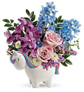 Teleflora's Enchanting Pastels Unicorn Bouquet