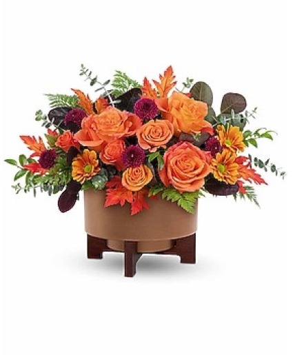 Teleflora's Fall For Copper Centerpiece 