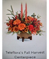 Teleflora's Fall Harvest Centerpiece Stylized
