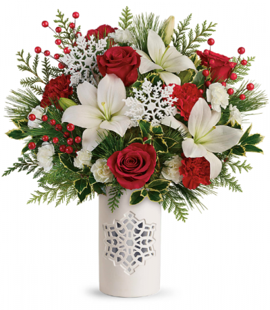 Teleflora's Festive Flurries Bouquet Winter