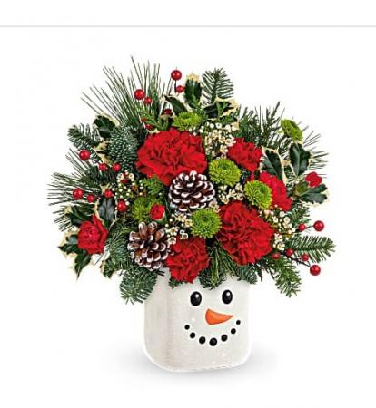 Teleflora's Festive Frosty Bouquet Arrangement