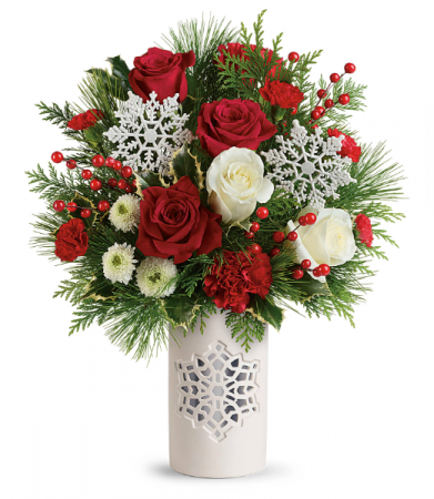 Teleflora's Flurry Of Elegance Bouquet Christmas