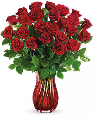 Teleflora's Romantic Twist, option 3