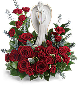 Teleflora's Forever Our Angel Fresh Flower with Keepsake in Auburndale, FL | The House of Flowers