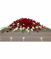 Teleflora's Garden of Grandeur Casket Spray Full Casket Spray