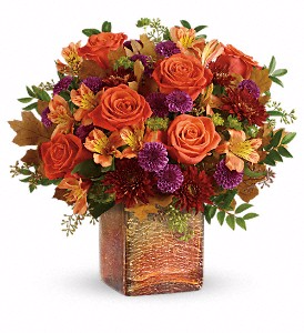 Teleflora's Golden Amber cube