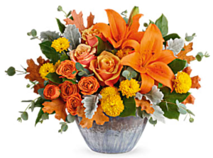 Teleflora’s Golden Bounty Centerpiece Fall