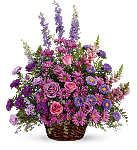 Teleflora's Gracious Lavender Bouquet Sympathy