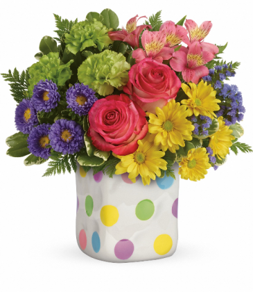 Teleflora's Happy Dots  in Livermore, CA | KNODT'S FLOWERS