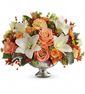 Teleflora's Harvest Shimmer TFL10-1B Centerpiece in Moses Lake, WA | FLORAL OCCASIONS Teleflora's Harvest Shimmer TFL10-1B Centerpiece in Moses Lake, WA | FLORAL OCCASIONS